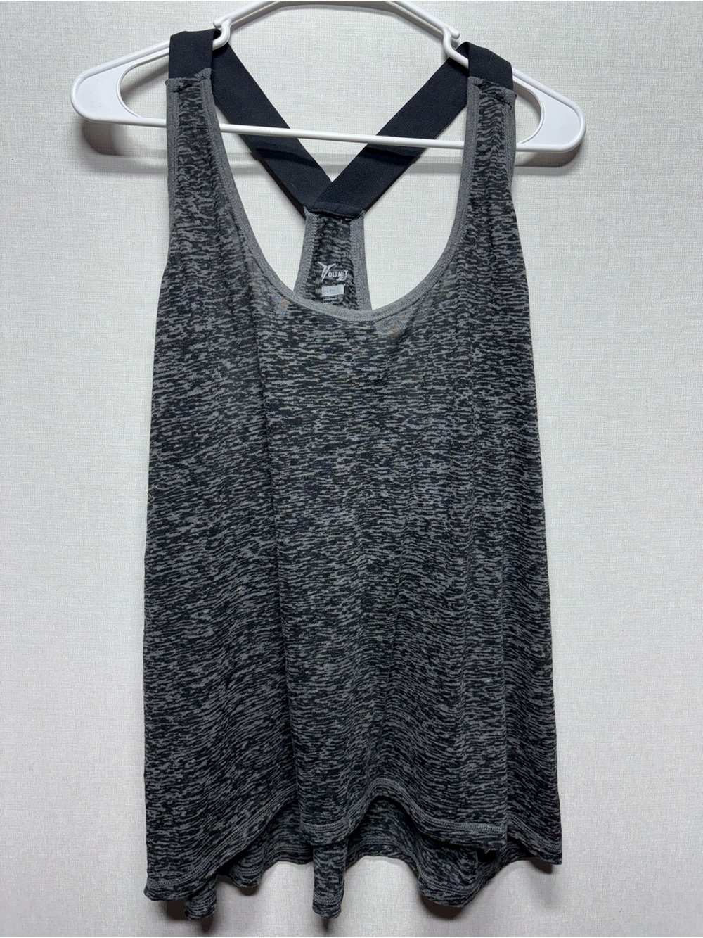 Old Navy Gray Black Heather Racerback Tank